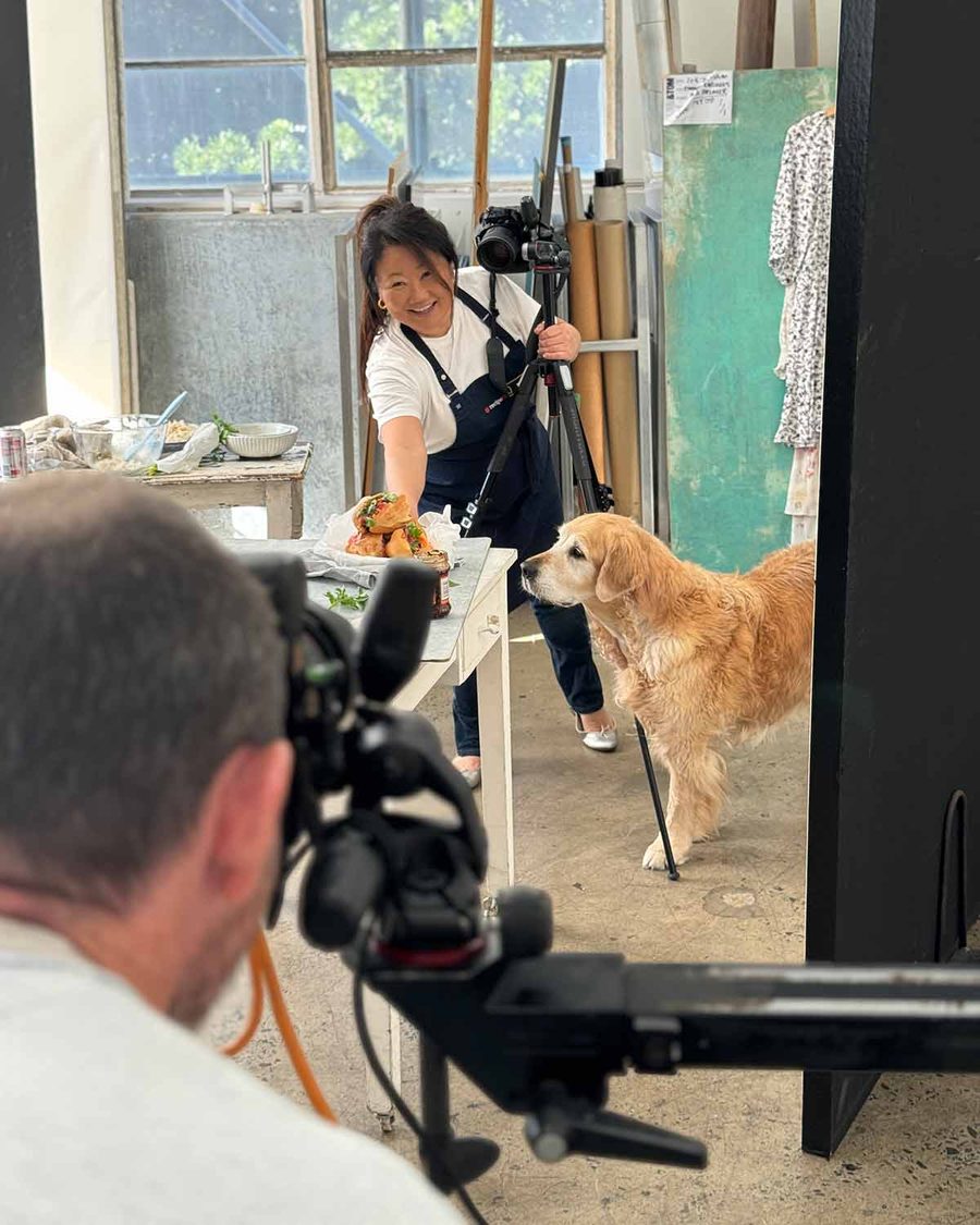 Dozer on cookbook photo shoots-1
